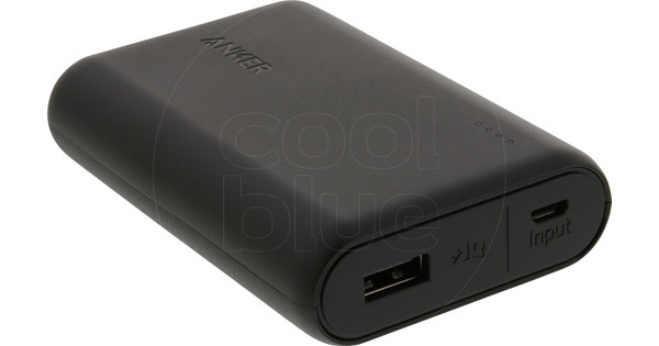 Anker 10000 mAh Zwart - 23.59u, morgen in huis