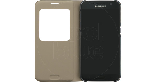 Plak opnieuw Uitstekend gastheer Samsung Galaxy S7 S View Cover Goud - Coolblue - Voor 23.59u, morgen in huis