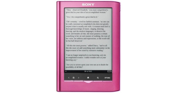 Sony Reader Pocket Edition PRS-350 Pink - Coolblue - Voor 23.59u ...