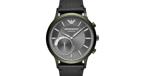 Emporio Armani Connected Dark Green/Black - Smartwatches - Coolblue