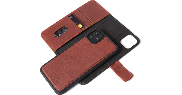 Decoded 2-in-1 Apple iPhone 11 Book Case Leather Brown