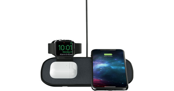 Mophie 3 in 1 Wireless Charger 7.5W with Apple Watch Stand Black Coolblue Before 23 59 delivered tomorrow