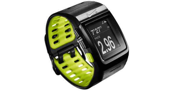 Aangepaste onze plotseling Nike+ SportWatch GPS Zwart/Volt + Nike+ sensor - Coolblue - Voor 23.59u,  morgen in huis