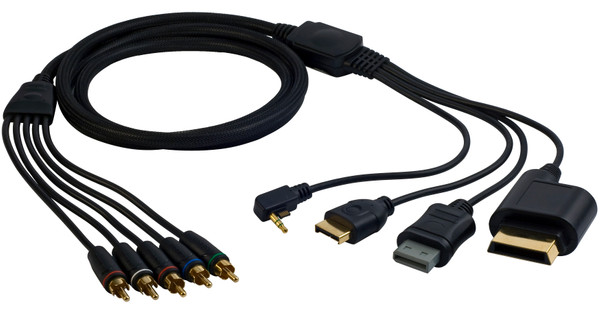 Duracell Universal Component Cable Black PSP/Wii/PS3/Xbox360 - Coolblue ...