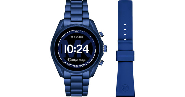 Michael Kors Access Bradshaw Gen 5 MKT5102 Blue extra silicone strap Coolblue Before 23 59 delivered tomorrow