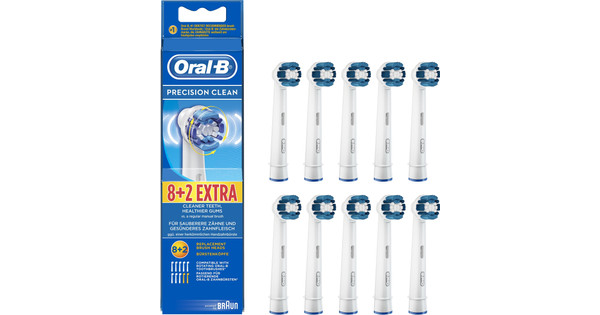 Appal tellen Groen Oral-B Precision Clean (10 stuks) - Coolblue - Voor 23.59u, morgen in huis