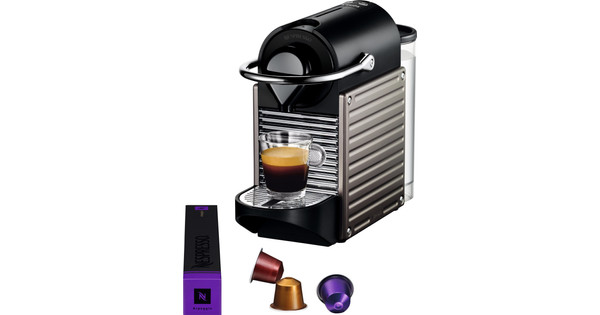 Drijvende kracht Symptomen gemakkelijk Krups Nespresso Pixie XN3005 Electric Titan - Coolblue - Voor 23.59u,  morgen in huis