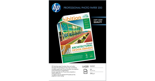 Hp Professional Glossy Photo Laser Paper 100 Sheets A4 Coolblue Before 23 59 Delivered Tomorrow