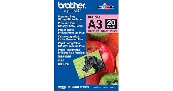 Brother Premium Plus Photo Paper Sheets A3 260 Gr M2 Coolblue Before 23 59 Delivered Tomorrow