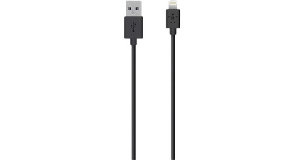 Belkin Lightning USB Kabel Zwart 3m - Voor 23.59u, morgen