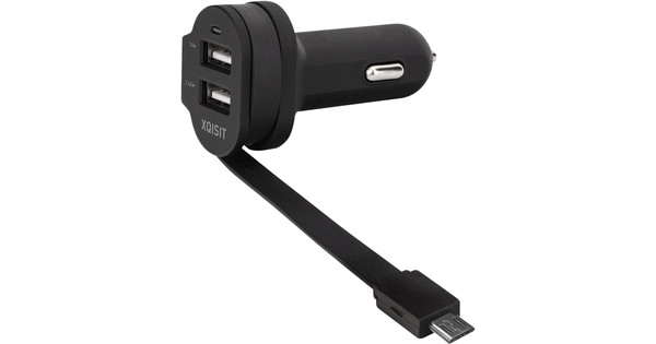 Xqisit Autolader USB 6Ah Micro USB - Coolblue Voor 23.59u, in huis