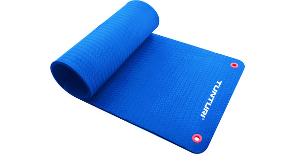 Tunturi Fitnessmat Pro 180 cm Blue Coolblue - Voor 23.59u, morgen in huis
