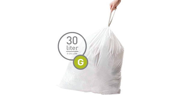 Simplehuman Trash Bags Code G - 30L (60 units) - Coolblue - Before
