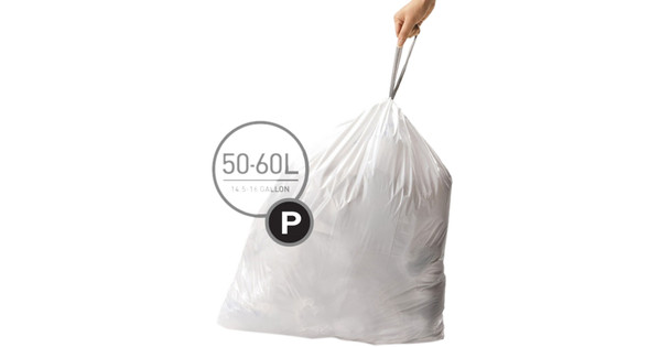 Simplehuman Waste bags Code P - 50-60 Liter (60 pieces) - Coolblue - Before  23:59, delivered tomorrow