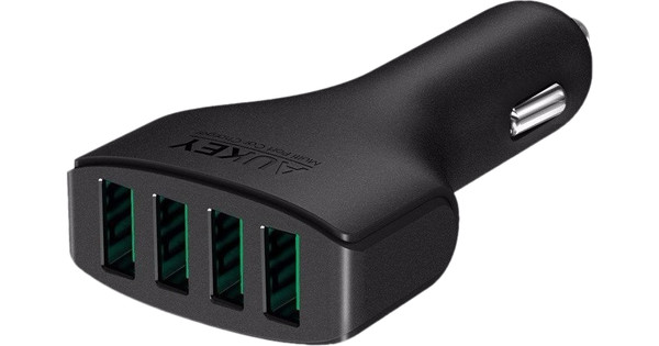 Aukey Autolader 4 USB 9,6A Zwart