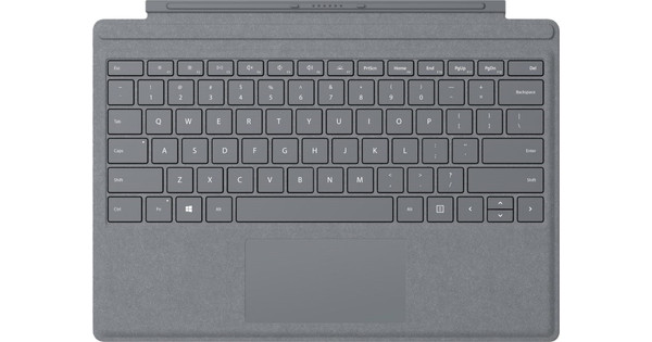 zeewier Aannemelijk acuut Microsoft Surface Pro Type Cover QWERTY Zilver - Coolblue - Voor 23.59u,  morgen in huis