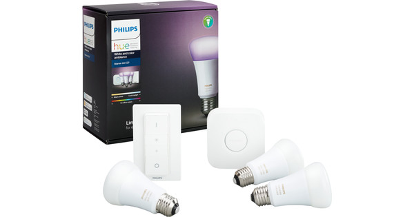 Philips HUE Color Starter Pack met Dimmer - Smart lampen -