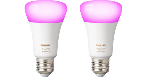 Philips Hue White and Color E27 Duo Pack