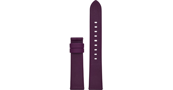Michael Kors Access 18mm Leather Watchband Purple