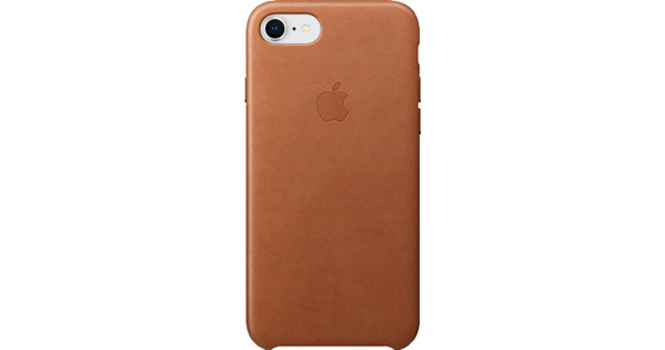 Apple iPhone Leather Back Cover Bruin - Coolblue - Voor 23.59u, morgen in huis