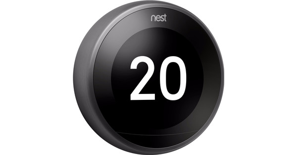 Stemmen Gebruikelijk Th Google Nest Learning Thermostat V3 Premium Zwart - Coolblue - Voor 23.59u,  morgen in huis