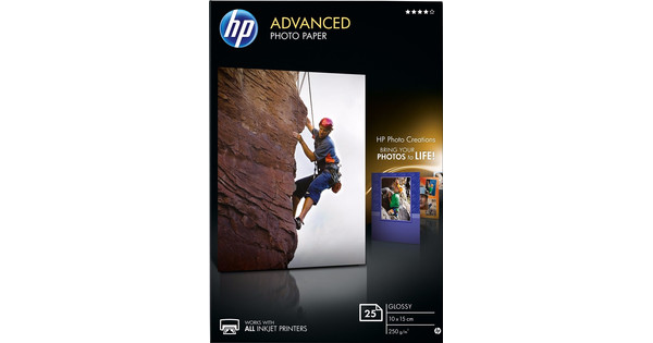 HP Advanced 25 vel 10 x 15 cm Coolblue - Voor 23.59u, morgen in huis
