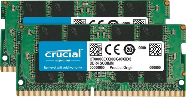 Crucial 16GB DDR4 SODIMM 2400 MHz Kit (2x8GB)