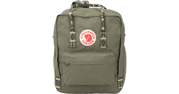 fjallraven kanken green folk pattern