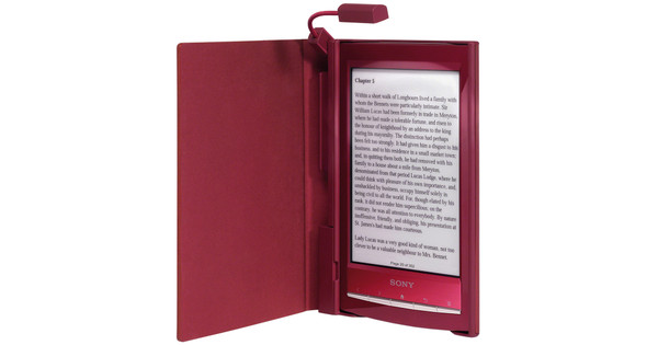 Huiswerk insect Uitpakken Sony Wifi Reader Touch PRS-T1 Light Cover Red - Coolblue - Voor 23.59u,  morgen in huis