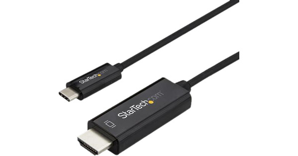 Lelie jury knelpunt StarTech USB-C naar 4K 60Hz HDMI Converter 2 meter Zwart - Coolblue - Voor  23.59u, morgen in huis