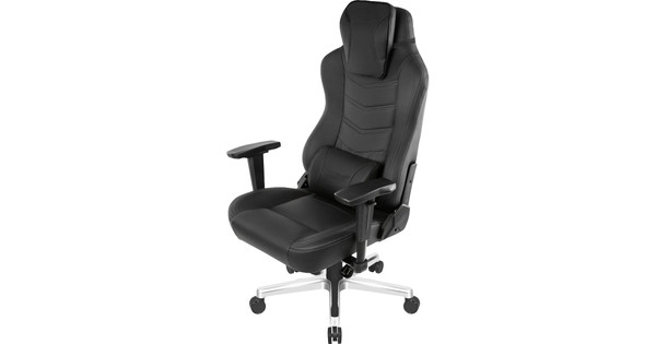 AKRacing Gaming Chair Office Deluxe Leather Onyx Black