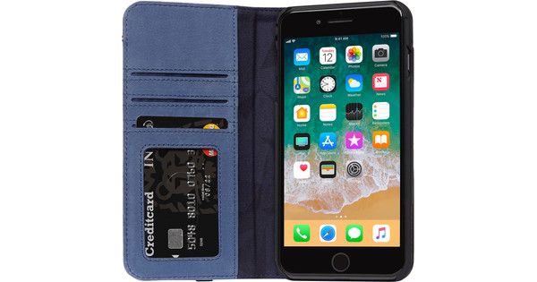 Decoded Leather Case iPhone Plus/ 7Plus Blauw - Coolblue - Voor 23.59u, morgen in huis
