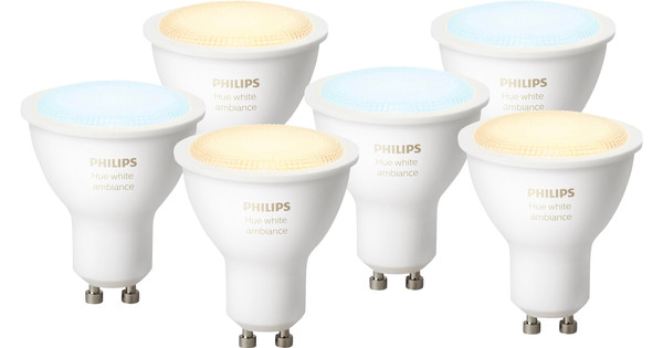 Philips Hue GU10 Bulb (White Ambiance, 2-Pack) 466490 B&H Photo