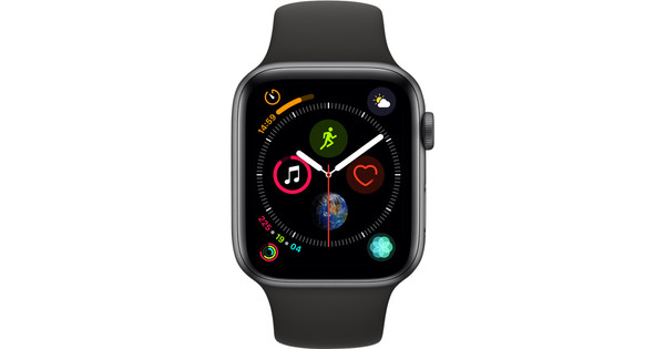 Apple watch series 4 44mm store space gray aluminum black sport band