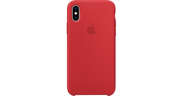 Symfonie Dislocatie Vet Apple iPhone Xs Silicone Back Cover RED - Coolblue - Voor 23.59u, morgen in  huis