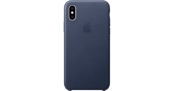 Internationale Vermomd Spreekwoord Apple iPhone Xs Max Leather Back Cover Middernachtblauw - Coolblue - Voor  23.59u, morgen in huis