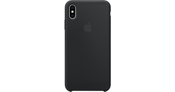 iPhone Xs Max Silicone Back Cover Zwart Coolblue - Voor 23.59u, morgen huis