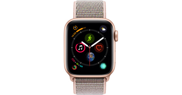 Apple watch series 4 gold clearance aluminum pink sand sport band