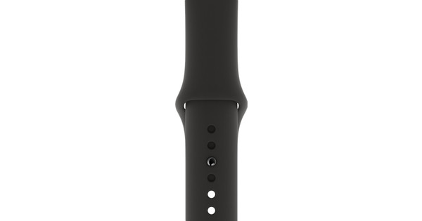 Apple Watch 38/40/41 mm Siliconen Horlogeband Sport Zwart