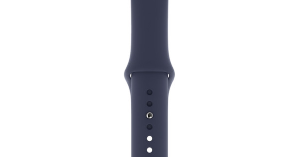 Apple Watch 40 mm Siliconen Horlogeband Sport Middernachtblauw