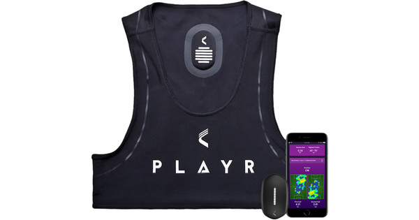 PLAYR GPS Tracker SmartVest + SmartPod - Black/White