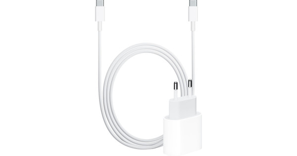 Zonnig Van hen Inleg Apple usb c snellader: 18W Adapter + usb c oplaadkabel (2m) - Coolblue -  Voor 23.59u, morgen in huis