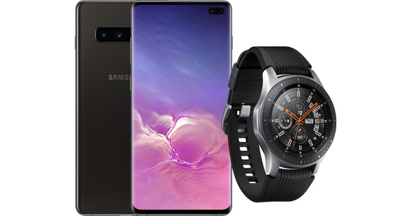 Samsung Galaxy S10 Plus 1TB Ceramic Black Samsung Galaxy Watch Silver Coolblue Before 23 59 delivered tomorrow