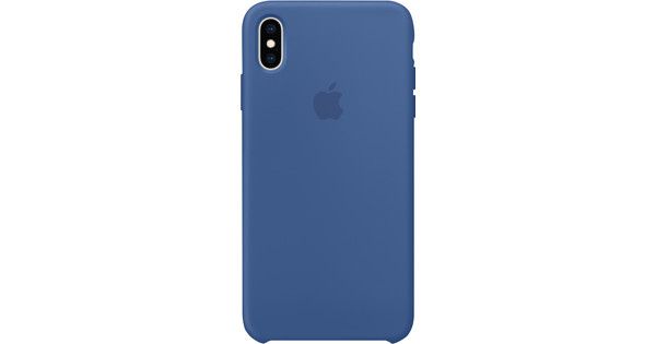 Omleiding beschaving waterval Apple iPhone Xs Max Silicone Case Delfts Blauw - Coolblue - Voor 23.59u,  morgen in huis