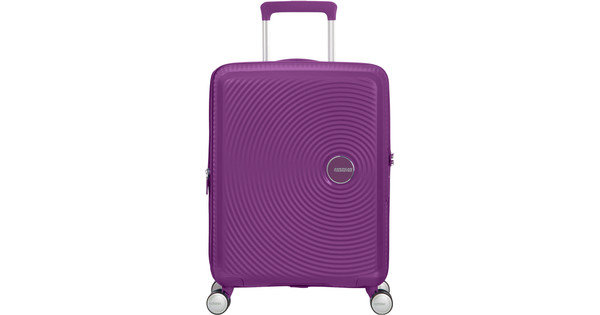 purple carry on bag