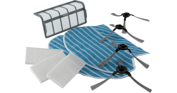 Vervangende onderdelen voor Blaupunkt Bluebot XEASY BPK VCBB1XE/XPOWER/BPK-VCBB1XPW robotstofzuiger (1 hoofdborstel, 8 zijborstels, 5 filters