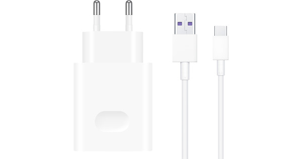 Huawei met Kabel 1m Usb C 18W Quick Charge Wit - Coolblue - in huis