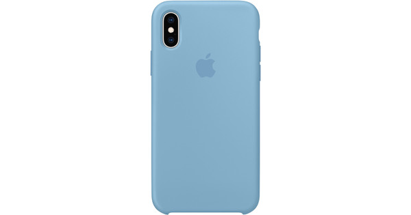 Apple iPhone Xs Silicone Case Korenbloemblauw Coolblue - Voor 23.59u, morgen in huis