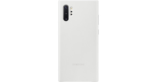 Samsung Galaxy Note 10 Plus Back Cover Leer Wit