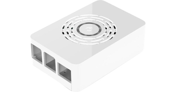 Multicomp Pro Raspberry Pi 4 behuizing - Power knop - Wit - Coolblue ...